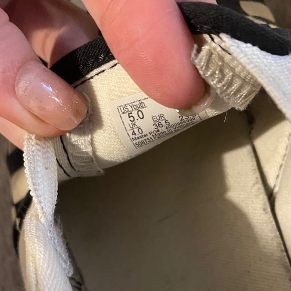 Vans Black and White Checkerboard Slip-Ons - Picture 7 of 7